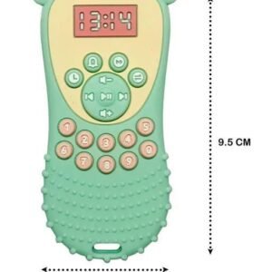 Saforiaa Baby Teether Remote Control Toy | BPA-Free Silicone Teething Toy for Babies